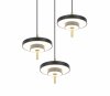 Lampa wisząca LED potrójna okrągłe klosze designerska nowoczesna ściemnialna KEATON 340230380 Trio